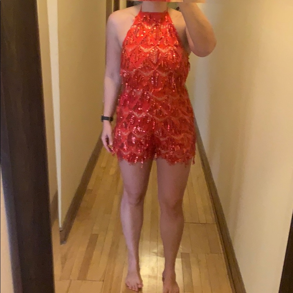 Red romper